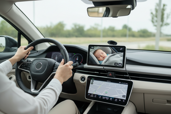 The "Silent Backseat" Panic: Why Every Parent Needs the Babyvue BV6 Wireless Car Camera
