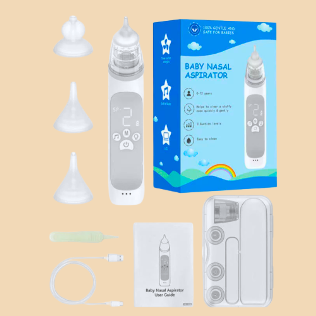 Rechargeable Electric Baby Nasal Aspirator With Adjustable Suction