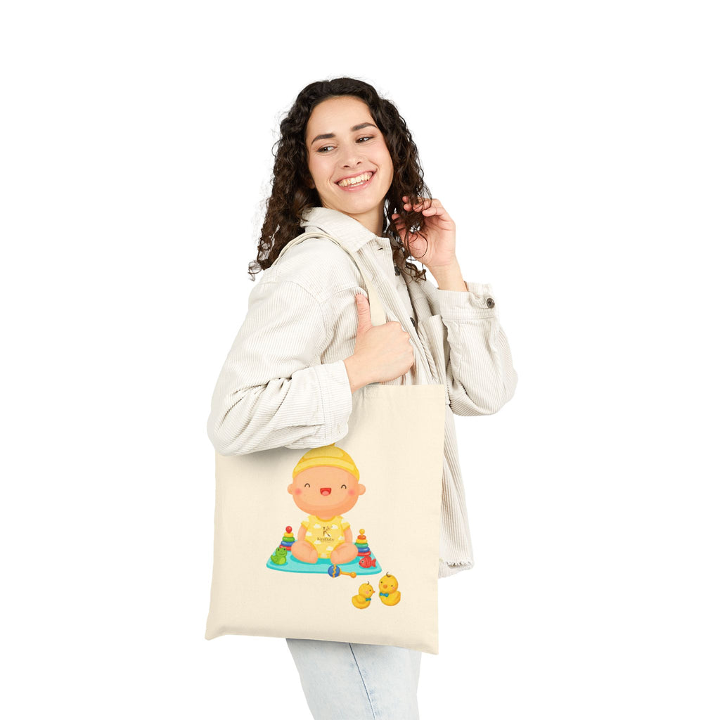 Kinibaby Cute Tote Bag| Baby Shower & Newborn Gift Tote