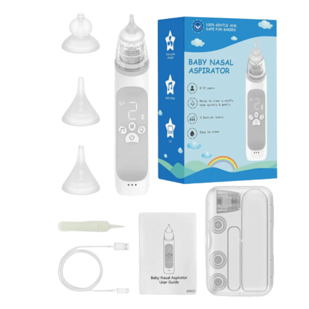 Rechargeable Electric Baby Nasal Aspirator With Adjustable Suction