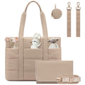 LOVEVOOK Diaper Bag Tote Puffer Baby Diaper Bag with Insulated PocketTravel Diaper Tote with Pacifier Case and Changing Pad