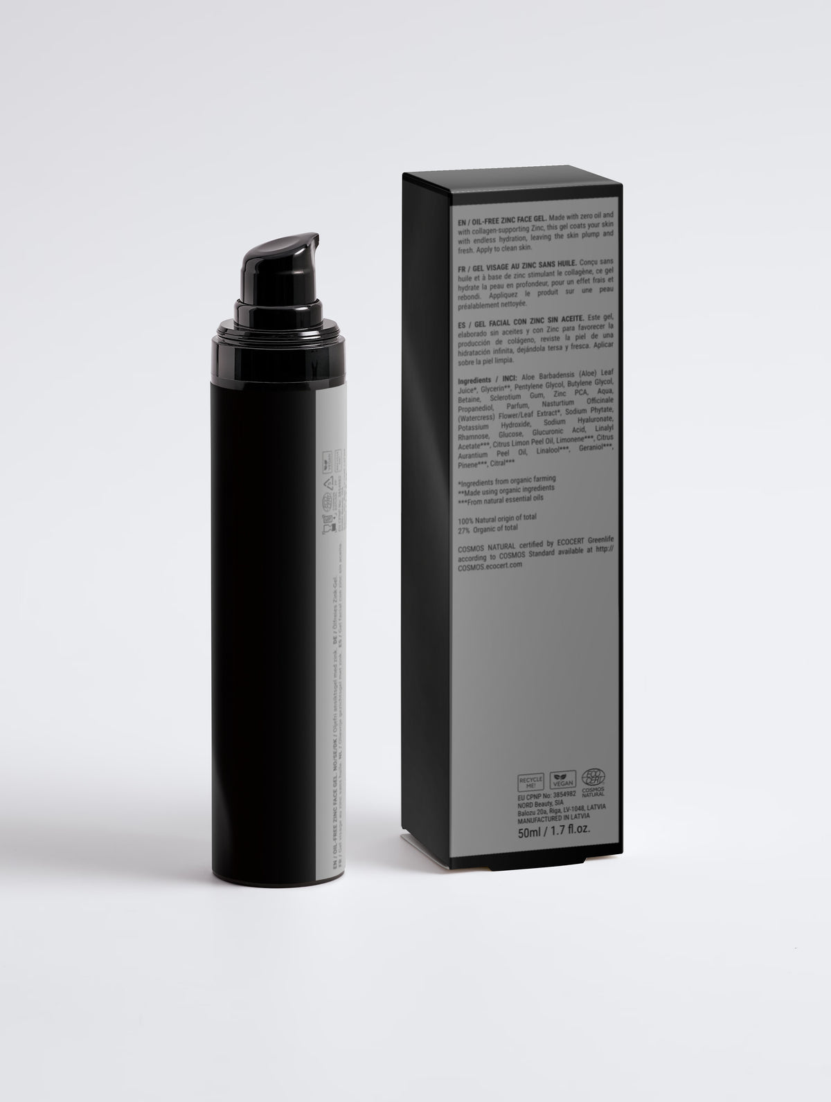 Oil-Free Zinc Face Gel for Men